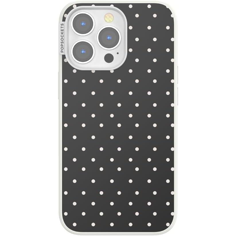 imagePopSockets iPhone 13 Pro Case Compatible with MagSafe Phone Case for iPhone 13 Pro Wireless Charging Compatible  Licorice Dot