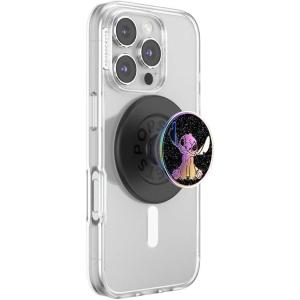 PopSockets Phone Grip for MagSafe with Kickstand, Magnetic Stand, Swappable Top, Secure Hold for iPhone MagSafe Cases, Phone & Tablet Grip, Disney Slick – Enamel Oil Slick Stitch