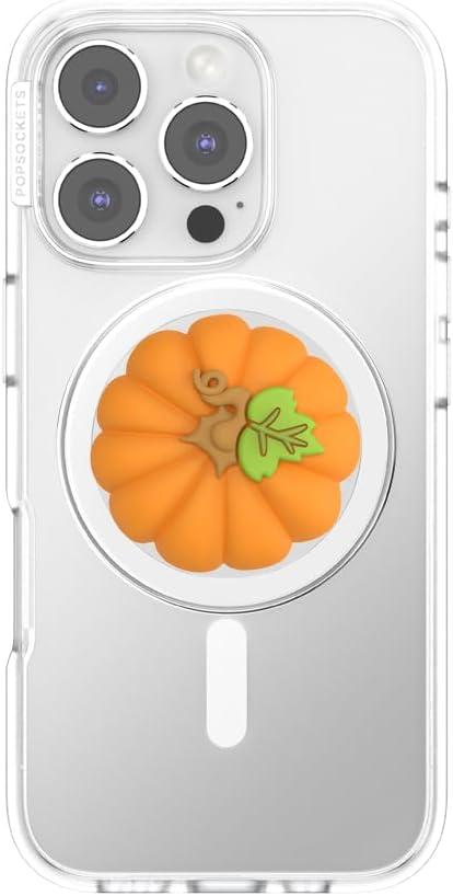 imagePopSockets Phone Grip for MagSafe with Kickstand Magnetic Stand Swappable Top Secure Hold for iPhone MagSafe Cases Phone amp Tablet Grip Harry Potter PopOut Pumpkin