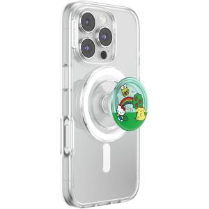 PopSockets Round Phone Grip Compatible with MagSafe, Adapter Ring Included, Phone Holder, Wireless Charging Compatible, Sanrio – A Day in The Park