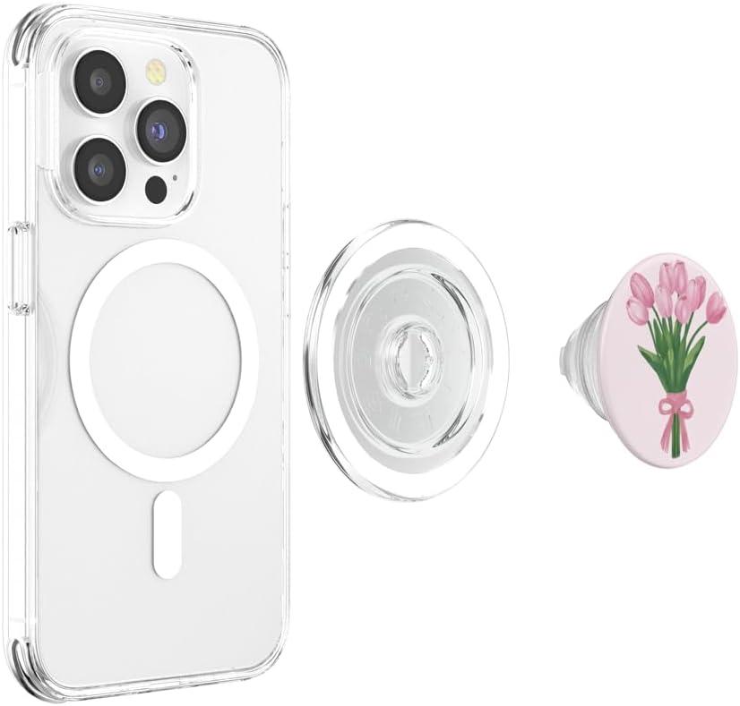imagePopSockets Floral Phone Grip amp Stand Tulip Bouquet PopSockets PopGrip for MagSafeMagnetic PopGrip