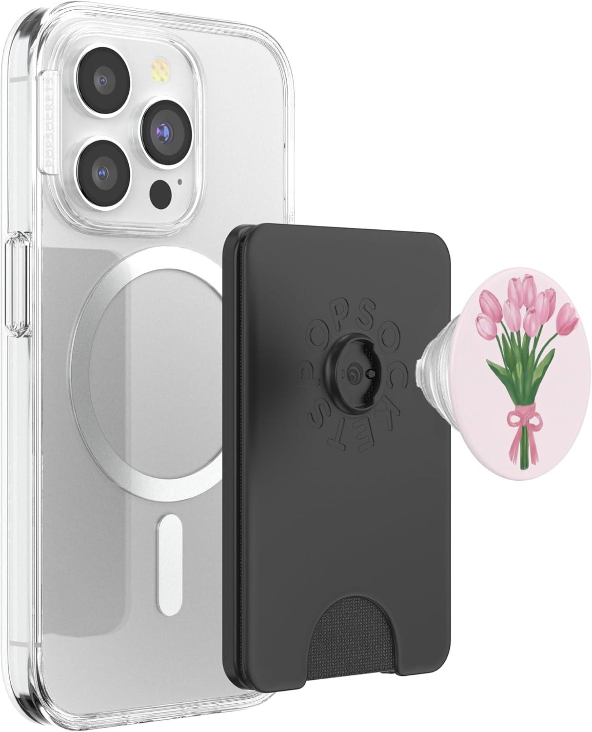 imagePopSockets Floral Phone Grip amp Stand Tulip Bouquet PopSockets PopGrip for MagSafeMagnetic PopWallet