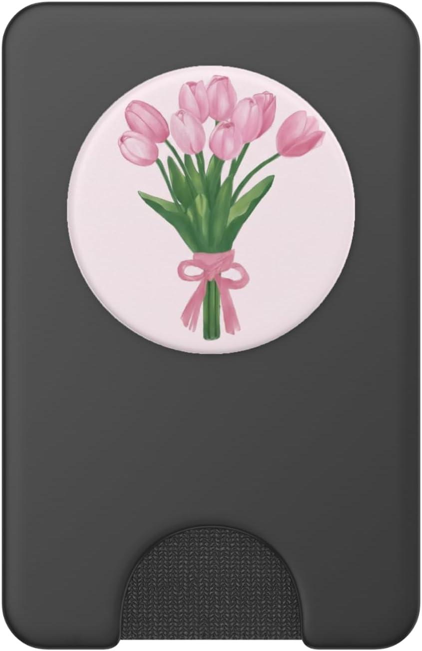 imagePopSockets Floral Phone Grip amp Stand Tulip Bouquet PopSockets PopGrip for MagSafeMagnetic PopWallet