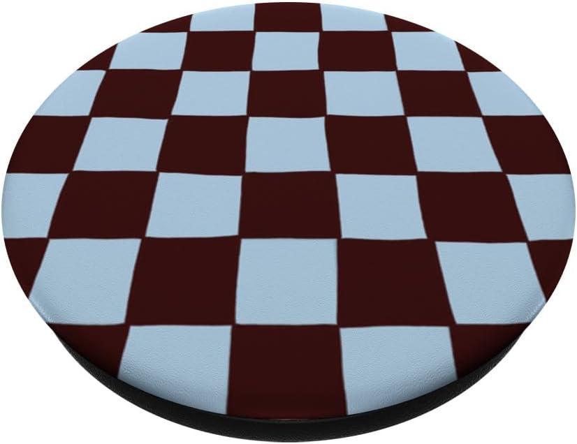 imagePopSockets Phone Grip Blue Brown Checker PopSockets Adhesive PopGripAdhesive PopGrip