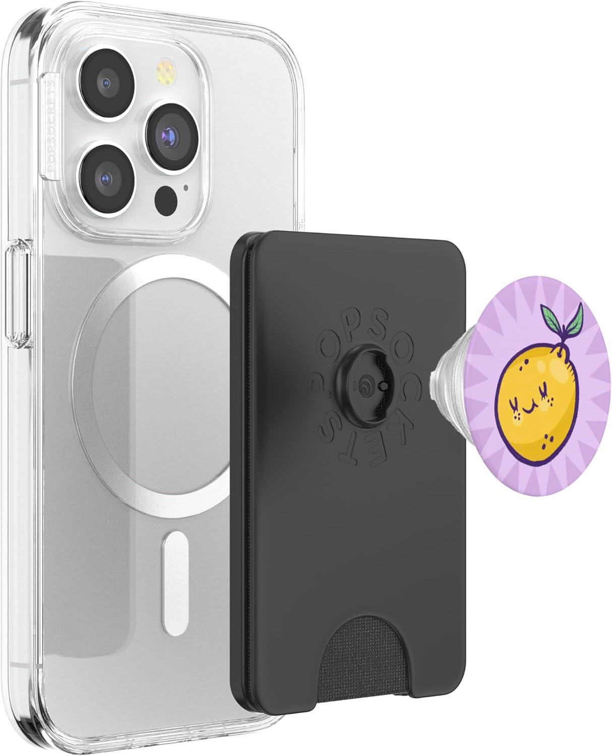 imagePopSockets Phone Grip Cutie Lemon PopSockets PopGrip for MagSafeMagnetic PopWallet
