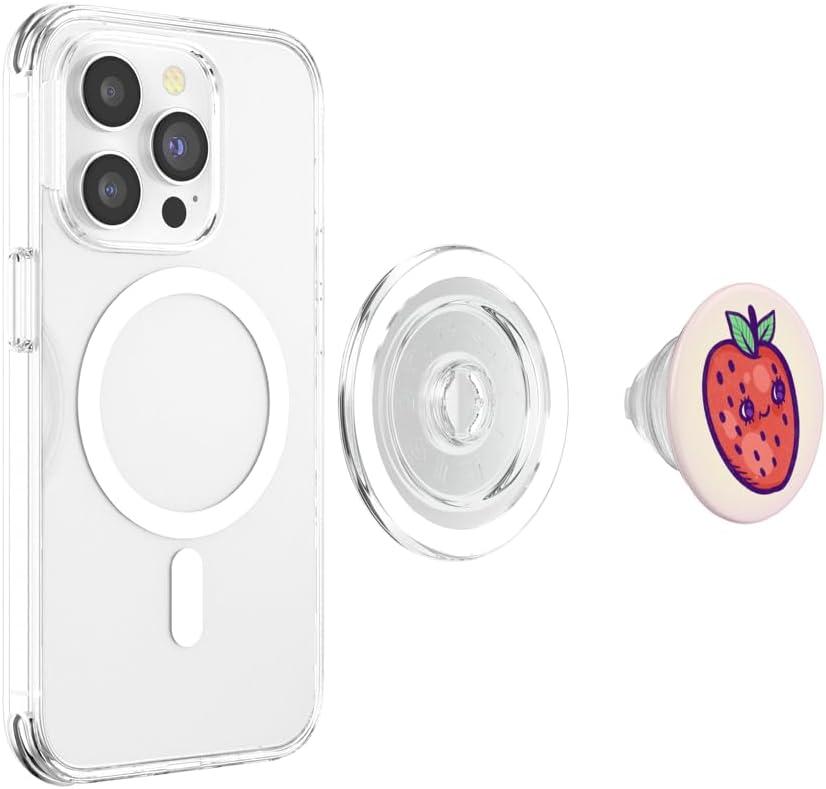 imagePopSockets Phone Grip Cutie Strawberry PopSockets PopGrip for MagSafeMagnetic PopGrip