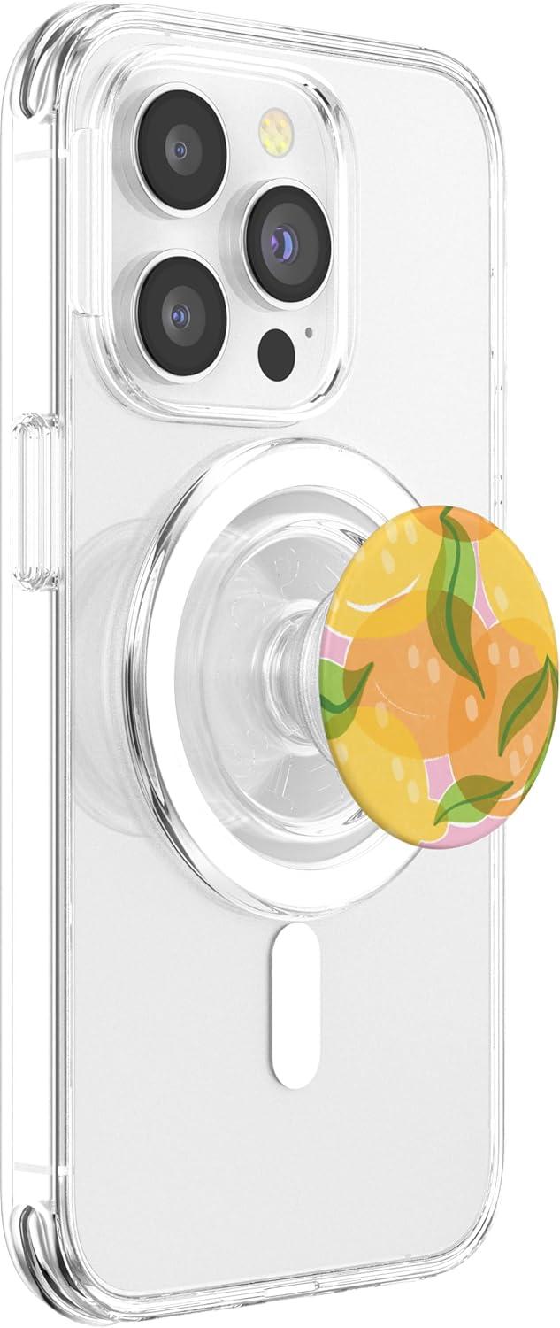 imagePopSockets Phone Grip Fresh Picked Lemon PopSockets PopGrip for MagSafeMagnetic PopGrip