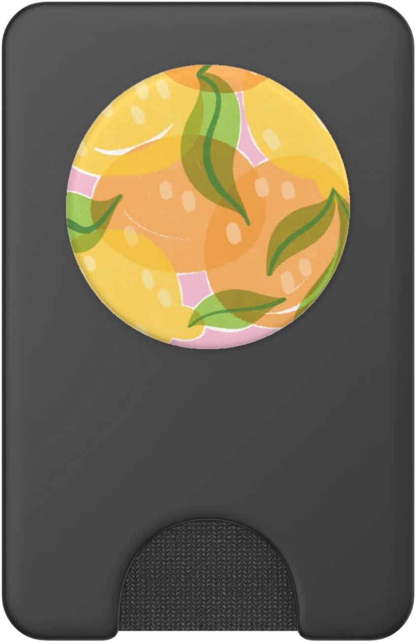 imagePopSockets Phone Grip Fresh Picked Lemon PopSockets PopGrip for MagSafeMagnetic PopWallet