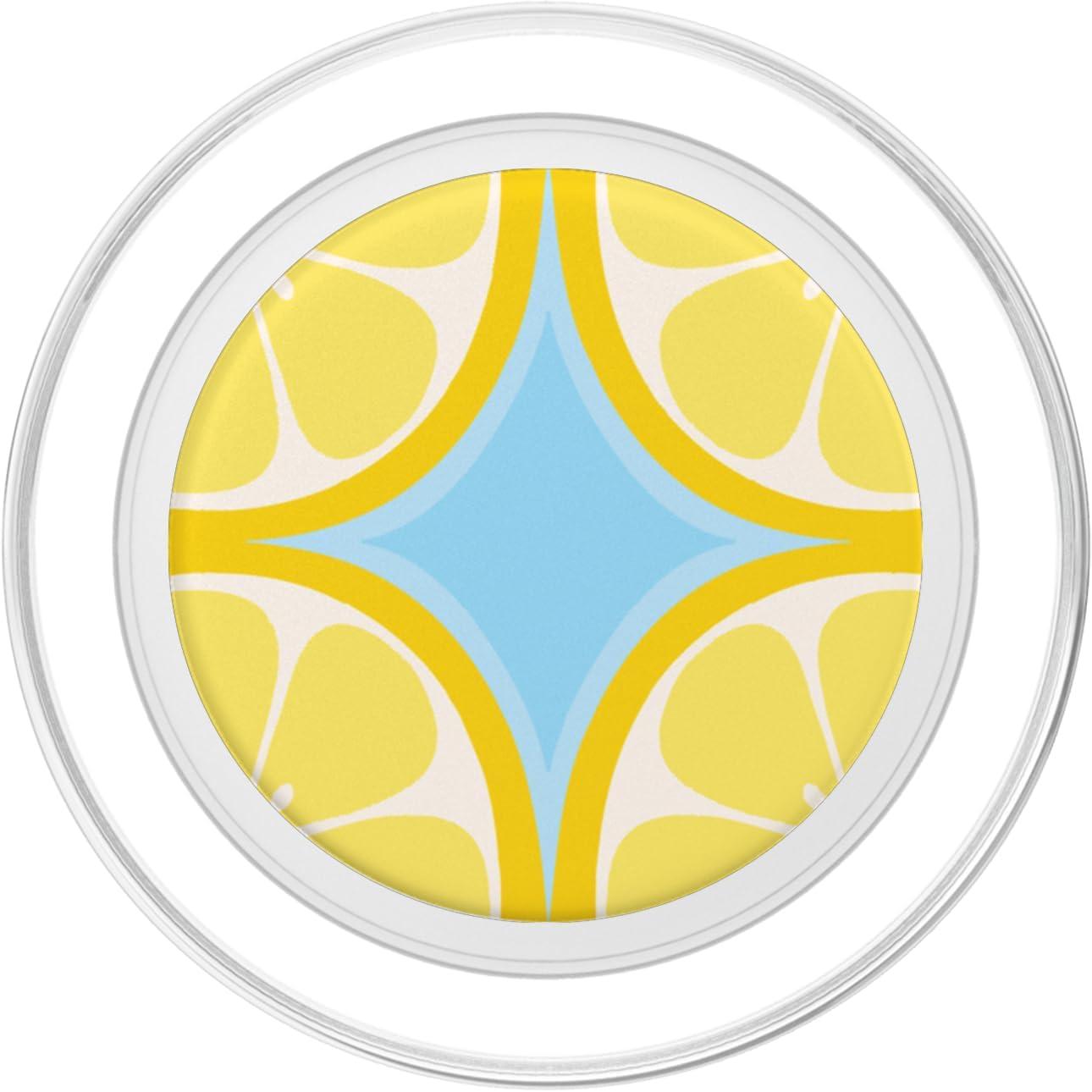 imagePopSockets Phone Grip Lemon Slice Blue PopSockets PopGrip for MagSafeMagnetic PopGrip