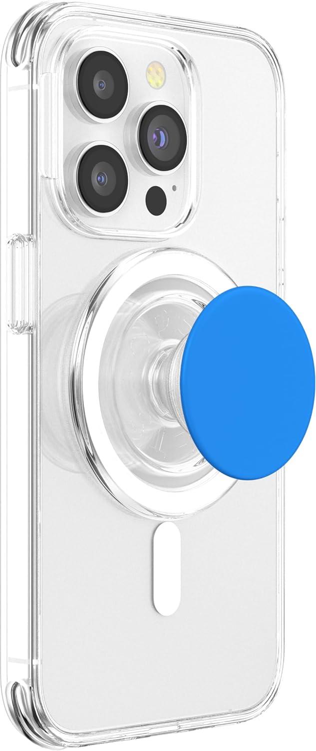 imagePopSockets Phone Grip with Expanding Kickstand Bright Blue PopSockets Adhesive PopGripMagnetic PopGrip