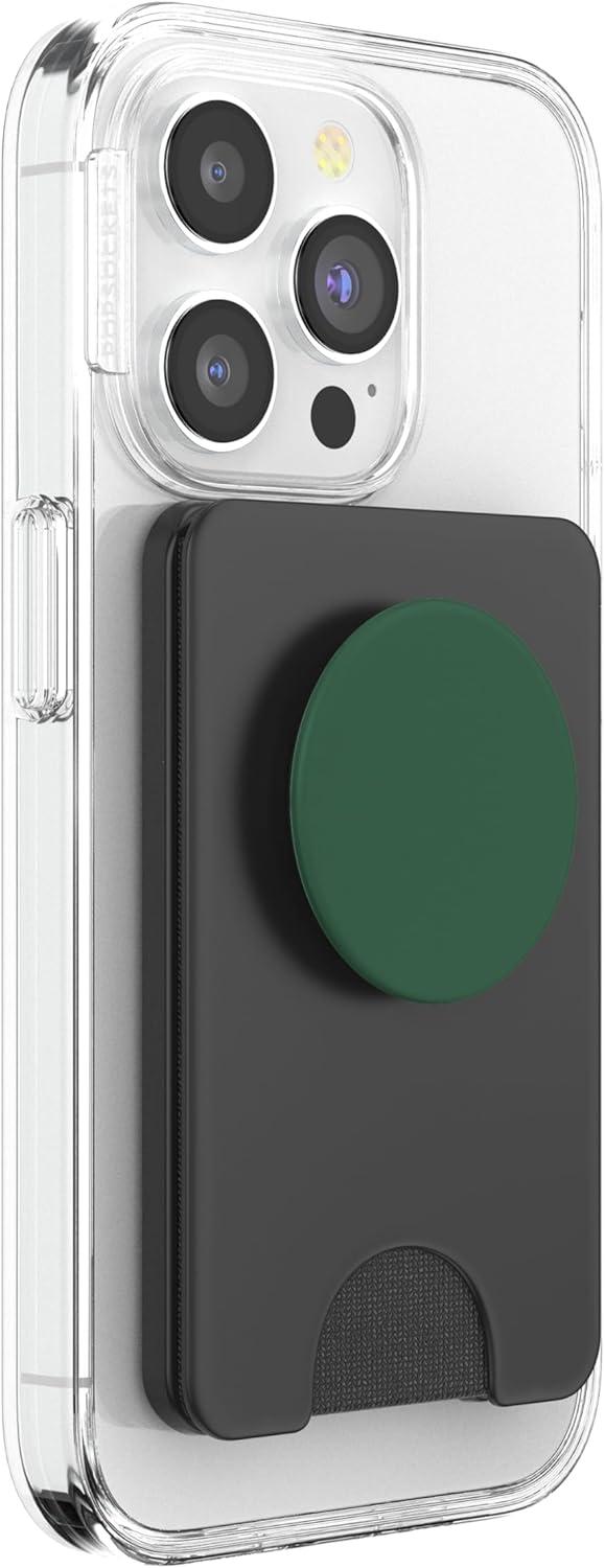 imagePopSockets Phone Grip with Expanding Kickstand Emerald PopSockets Adhesive PopGripMagnetic PopWallet