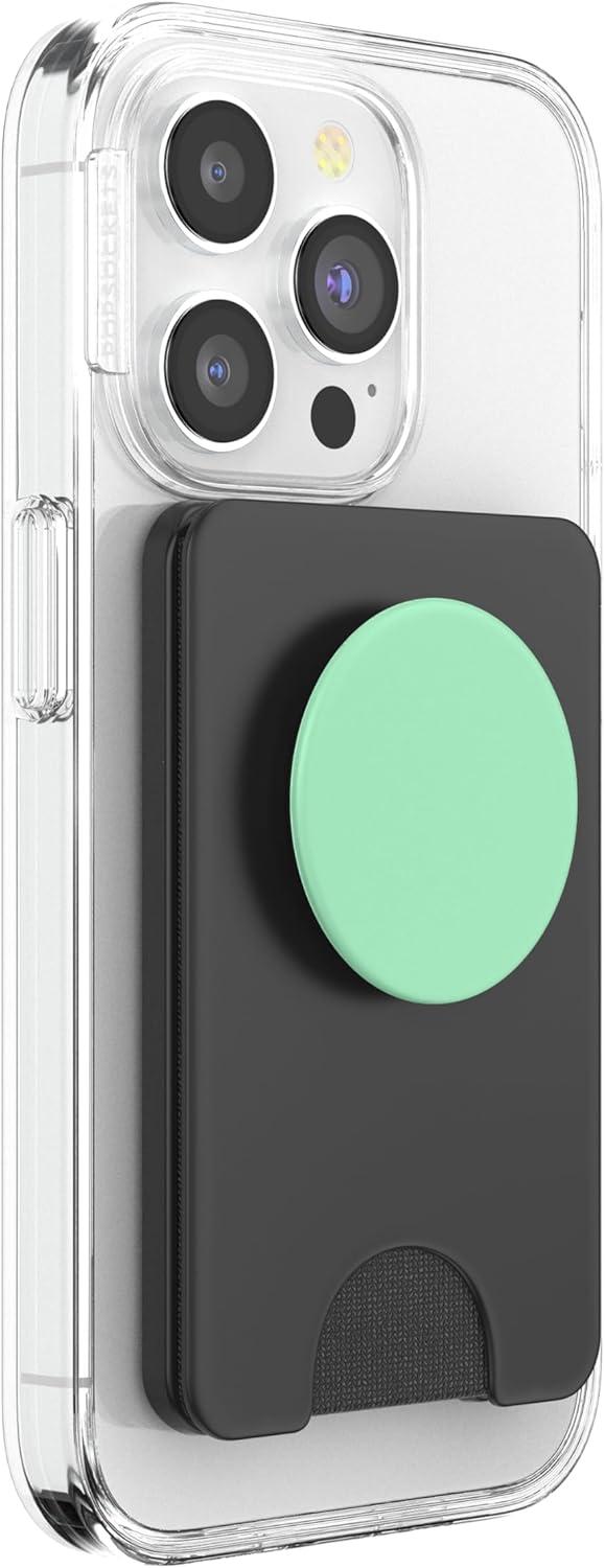 imagePopSockets Phone Grip with Expanding Kickstand Pastel Green PopSockets Adhesive PopGripMagnetic PopWallet