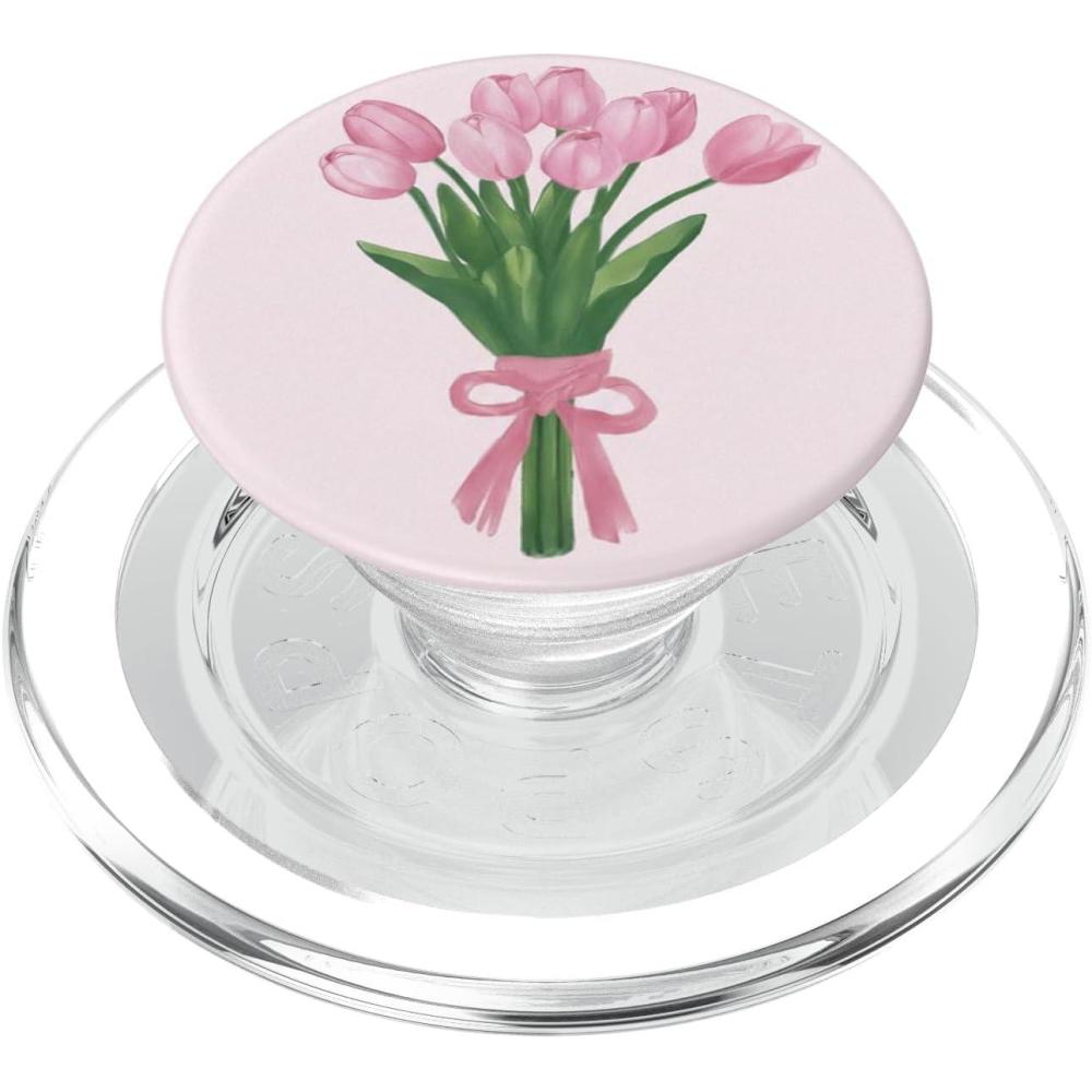 imagePopSockets Floral Phone Grip amp Stand  Tulip Bouquet PopSockets PopGrip for MagSafeMagnetic PopGrip