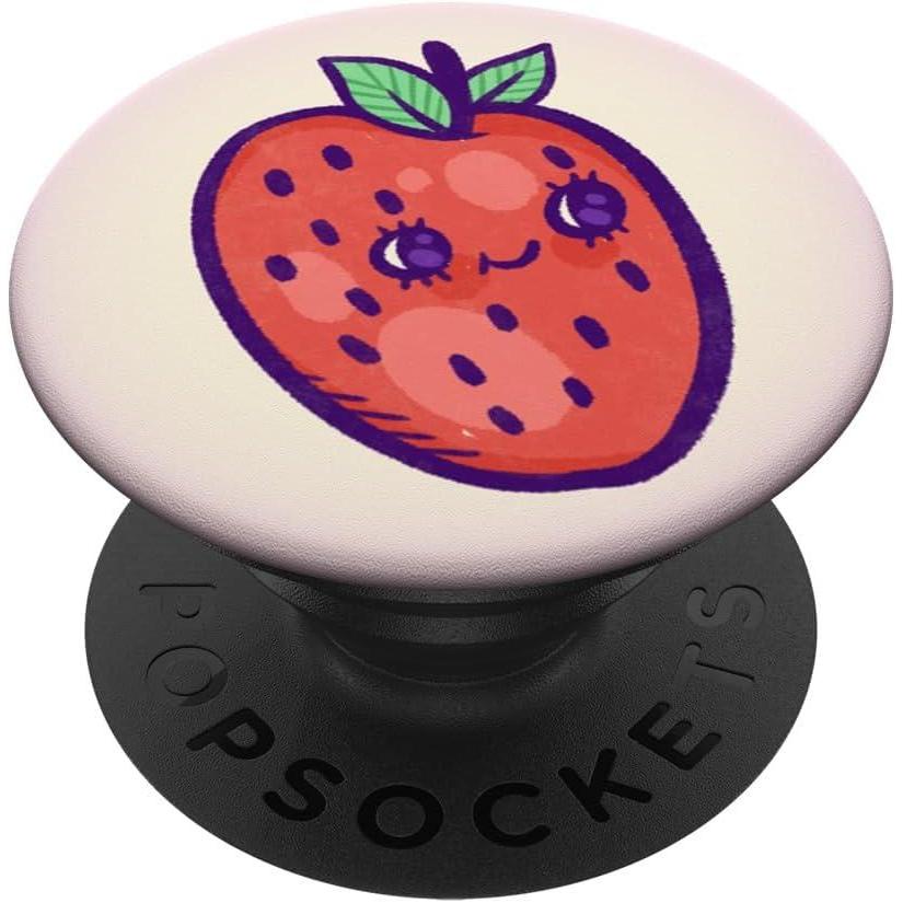 imagePopSockets Phone Grip Cutie Strawberry PopSockets PopGrip for MagSafeAdhesive PopGrip