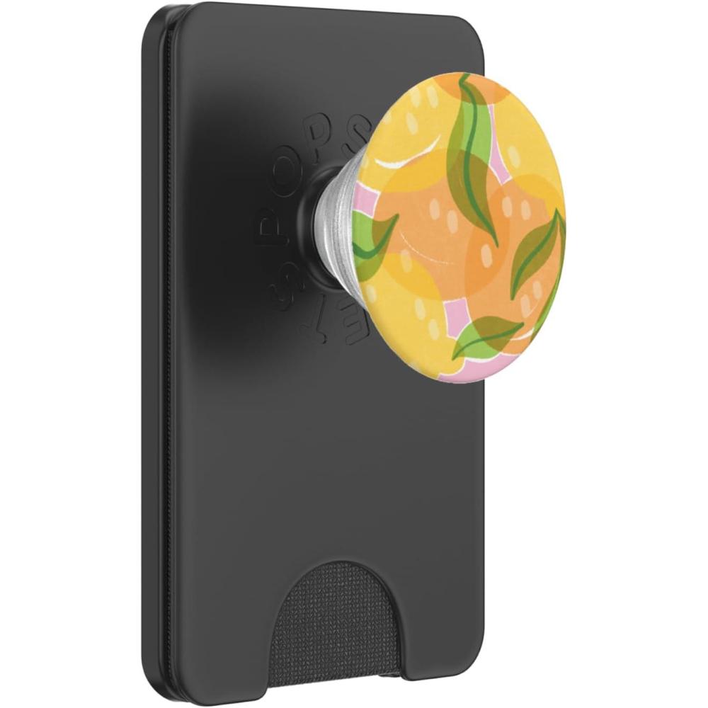 imagePopSockets Phone Grip Fresh Picked Lemon PopSockets PopGrip for MagSafeMagnetic PopWallet