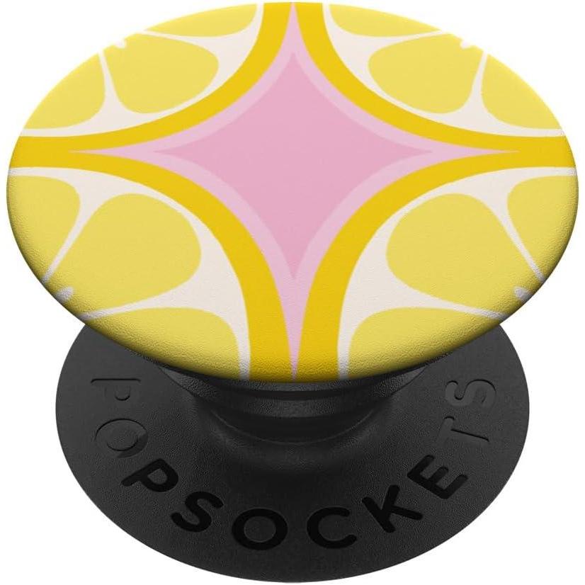 imagePopSockets Phone Grip Lemon Slice Pink PopSockets PopGrip for MagSafeAdhesive PopGrip