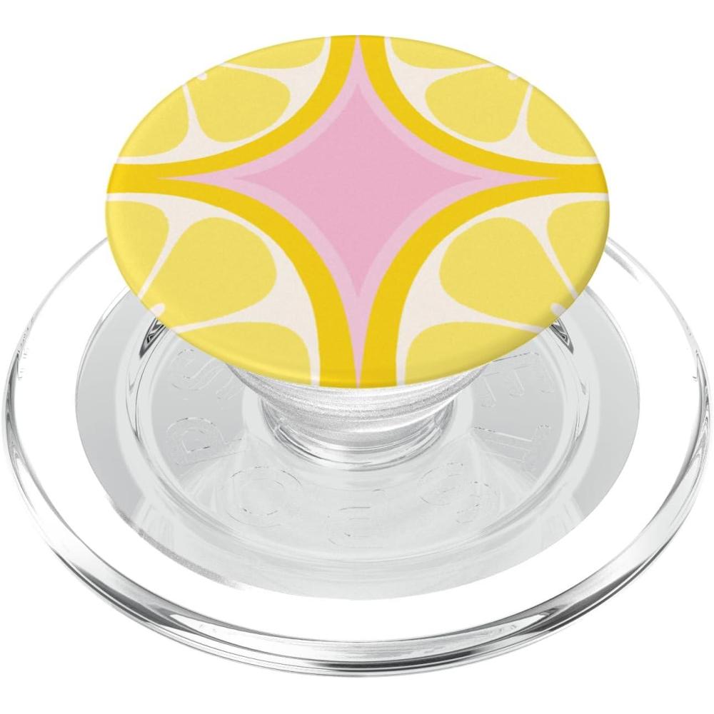 imagePopSockets Phone Grip  Lemon Slice Pink PopSockets PopGrip for MagSafeMagnetic PopGrip