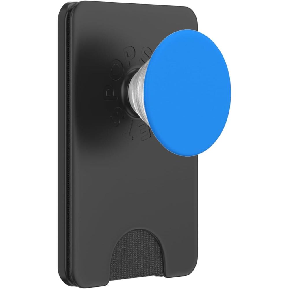 imagePopSockets Phone Grip with Expanding Kickstand Bright Blue PopSockets Adhesive PopGripMagnetic PopWallet