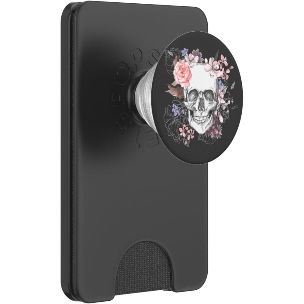 imagePopSockets Skull amp Goth Phone Grip amp Stand Death Petal PopSockets PopGrip for MagSafeMagnetic PopWallet