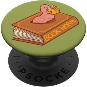 PopSockets Bookish Phone Grip & Stand – Bookworm PopSockets PopGrip for MagSafe(Adhesive PopGrip)