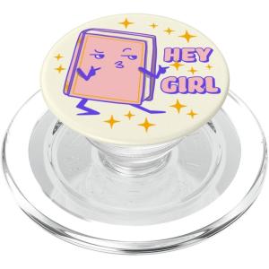 PopSockets Bookish Phone Grip & Stand – Hey Girl PopSockets PopGrip for MagSafe(Magnetic PopGrip)