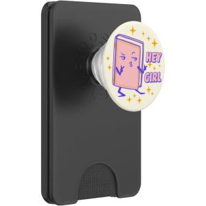PopSockets Bookish Phone Grip & Stand – Hey Girl PopSockets PopGrip for MagSafe(Magnetic PopWallet)