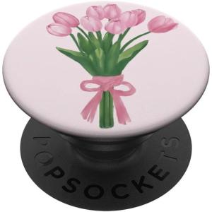 PopSockets Floral Phone Grip & Stand – Tulip Bouquet PopSockets PopGrip for MagSafe(Adhesive PopGrip)