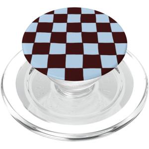 PopSockets Phone Grip – Blue Brown Checker PopSockets Adhesive PopGrip(Magnetic PopGrip)