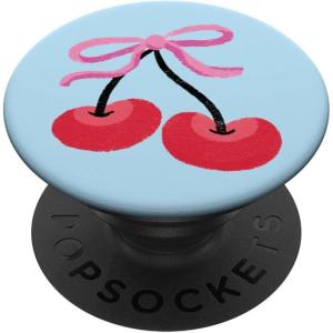 PopSockets Phone Grip – Cutie Cherry Bow PopSockets PopGrip for MagSafe(Adhesive PopGrip)