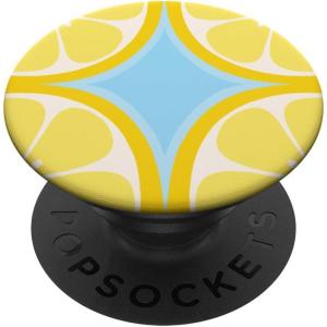 PopSockets Phone Grip – Lemon Slice Blue PopSockets PopGrip for MagSafe(Adhesive PopGrip)