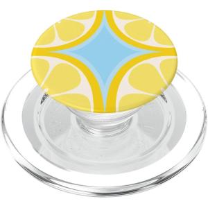 PopSockets Phone Grip – Lemon Slice Blue PopSockets PopGrip for MagSafe(Magnetic PopGrip)