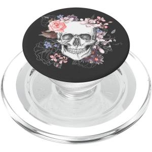 PopSockets Skull & Goth Phone Grip & Stand – Death Petal PopSockets PopGrip for MagSafe(Magnetic PopGrip)