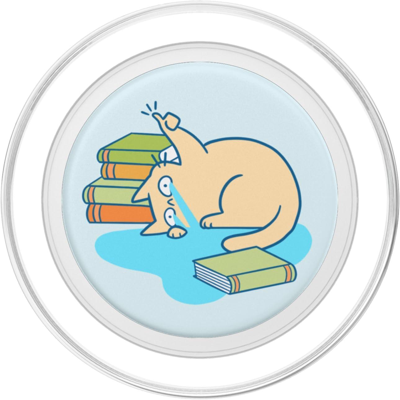 imagePopSockets Cat amp Bookish Phone Grip Catastrophic Reader PopSockets PopGrip for MagSafeMagnetic PopGrip