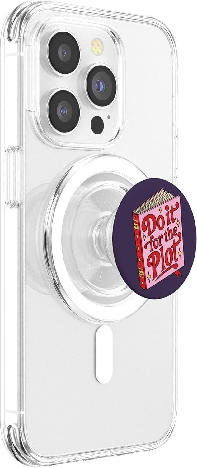 imagePopSockets Funny Book Phone Grip amp Stand Do it for The Plot PopSockets PopGrip for MagSafeMagnetic PopGrip