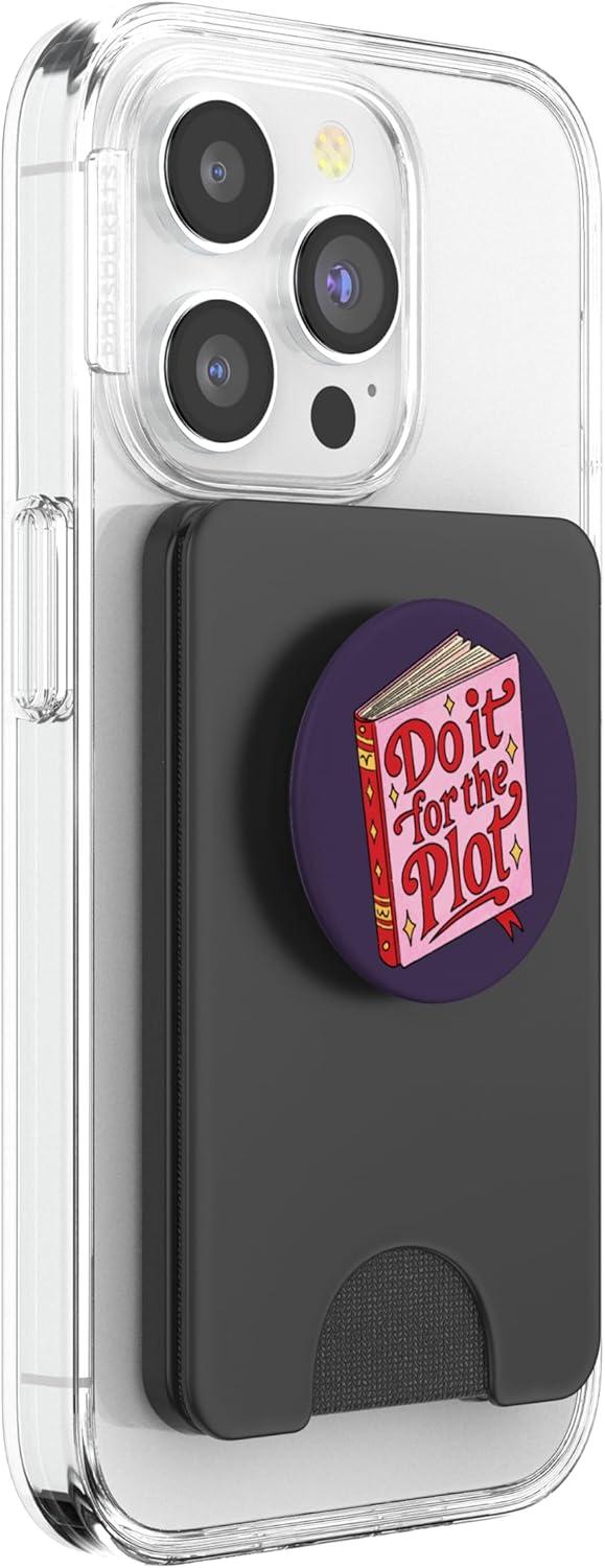 imagePopSockets Funny Book Phone Grip amp Stand Do it for The Plot PopSockets PopGrip for MagSafeMagnetic PopWallet