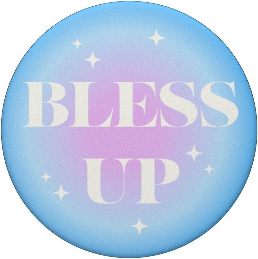 imagePopSockets Funny Phone Grip Bless Up PopSockets PopGrip for MagSafeAdhesive PopGrip