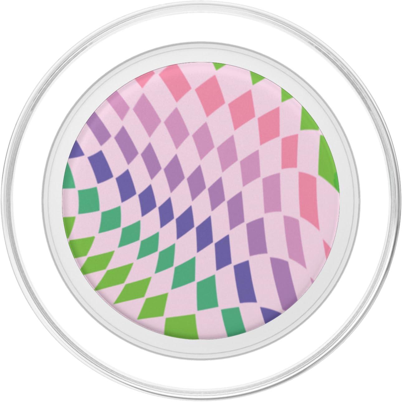 imagePopSockets Phone Grip Checker Wavy Lavender PopSockets PopGrip for MagSafeMagnetic PopGrip