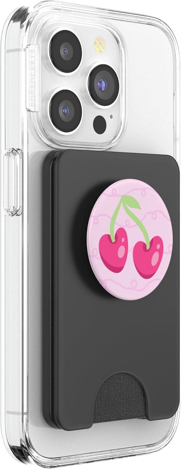 imagePopSockets Phone Grip Sweet Cherry PopSockets PopGrip for MagSafeMagnetic PopWallet