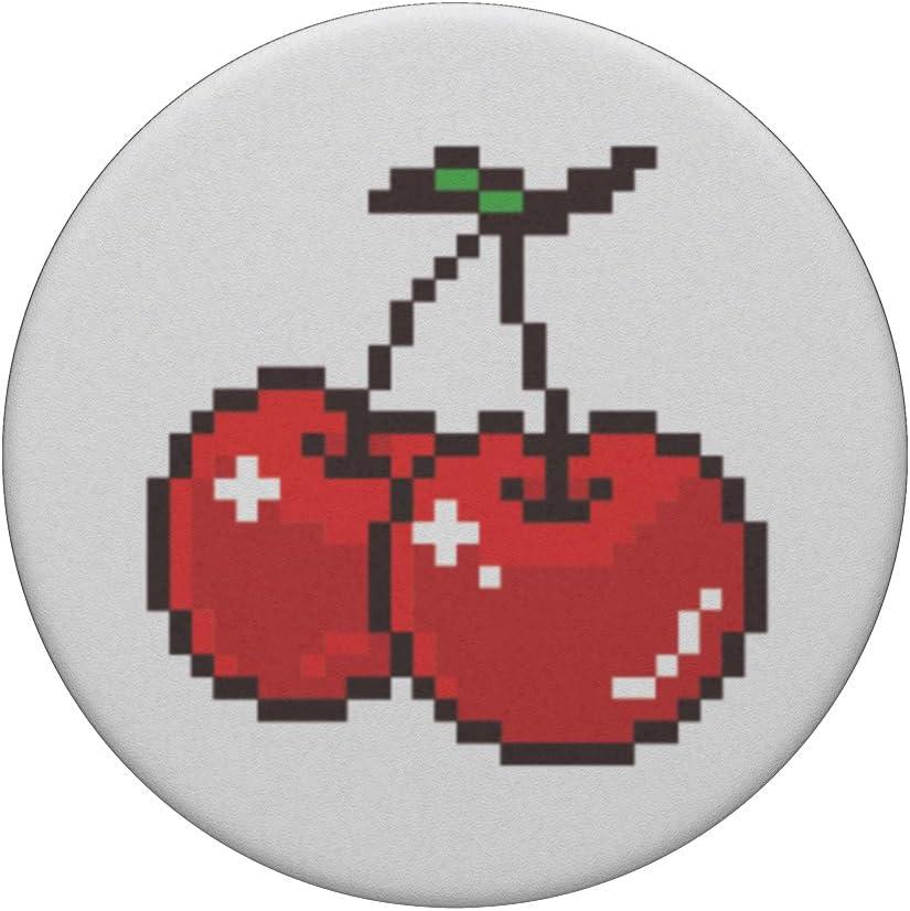 imagePopSockets Phone Grip amp Stand 8 Bit Cherries PopSockets PopGrip for MagSafeAdhesive PopGrip