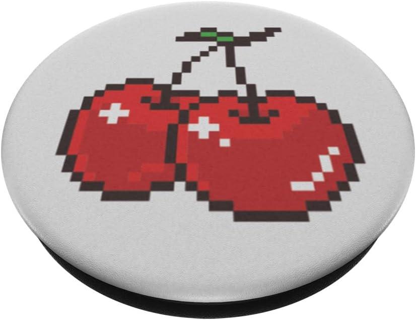 imagePopSockets Phone Grip amp Stand 8 Bit Cherries PopSockets PopGrip for MagSafeAdhesive PopGrip