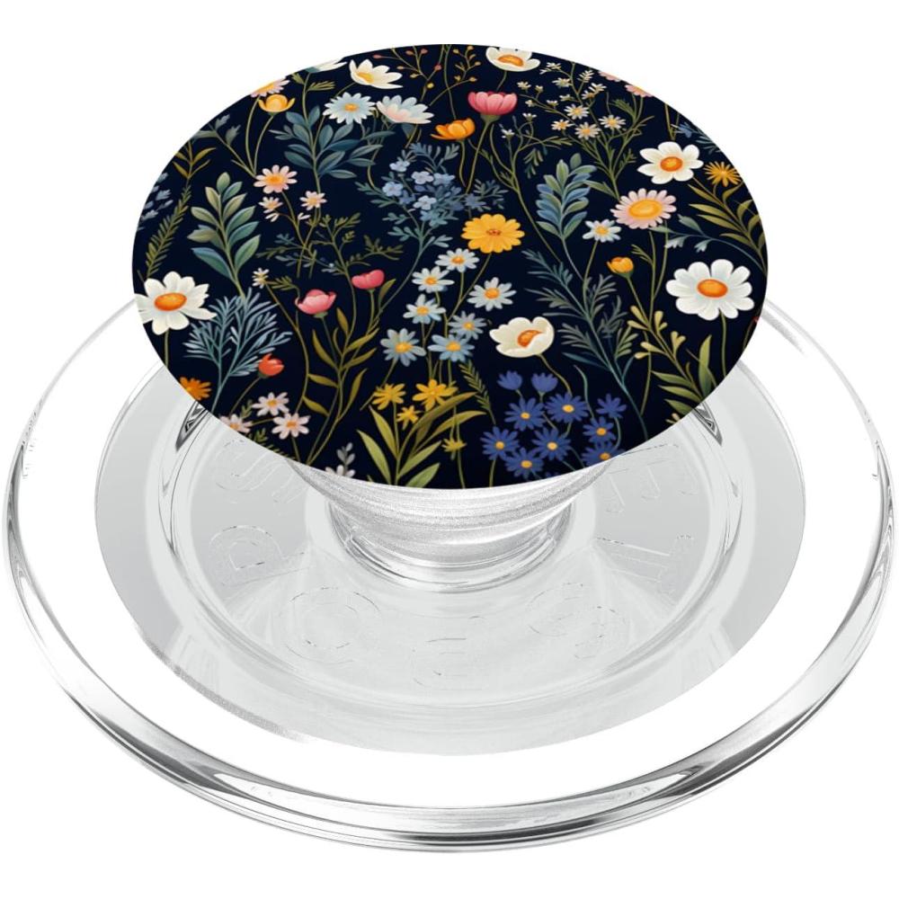imageMixed Flower Bouquet Floral Pattern Wildflowers PopSockets Adhesive PopGripMagnetic PopGrip