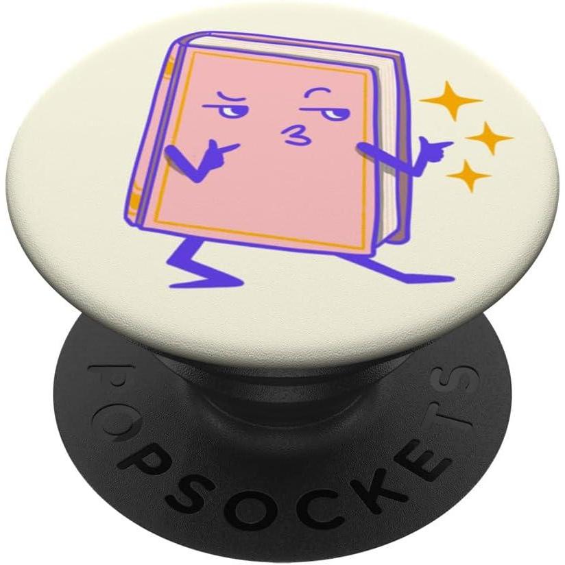 imagePopSockets Bookish Phone Grip amp Stand  Sassy Paperback PopSockets PopGrip for MagSafeAdhesive PopGrip