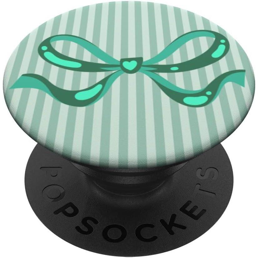 imagePopSockets Bow Phone Grip  Bow Wallpaper Mint PopSockets PopGrip for MagSafeAdhesive PopGrip