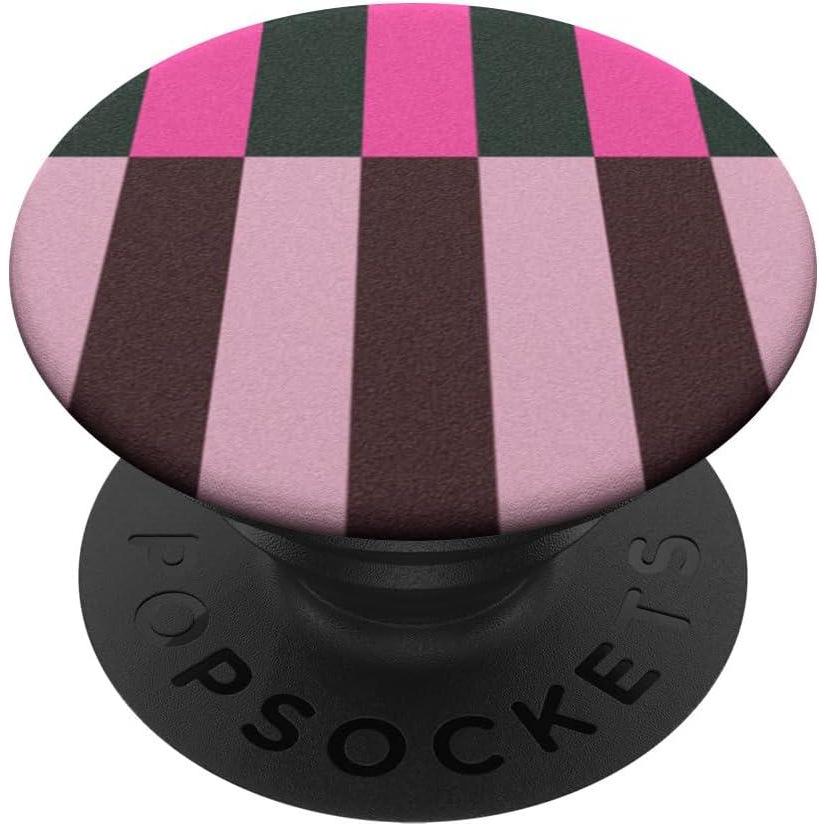imagePopSockets Phone Grip Pop of Pink Stripe PopSockets PopGrip for MagSafeAdhesive PopGrip