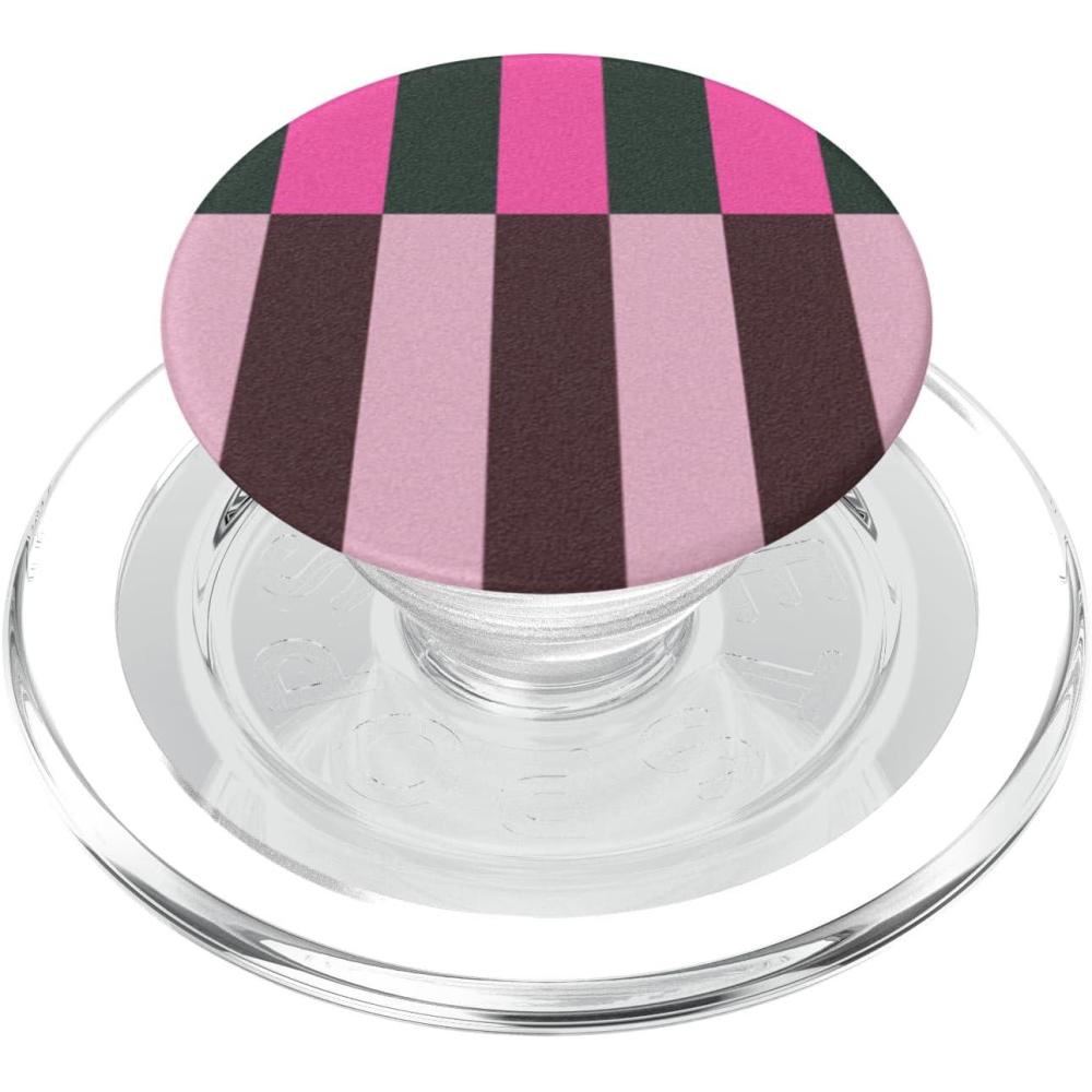 imagePopSockets Phone Grip Pop of Pink Stripe PopSockets PopGrip for MagSafeMagnetic PopGrip