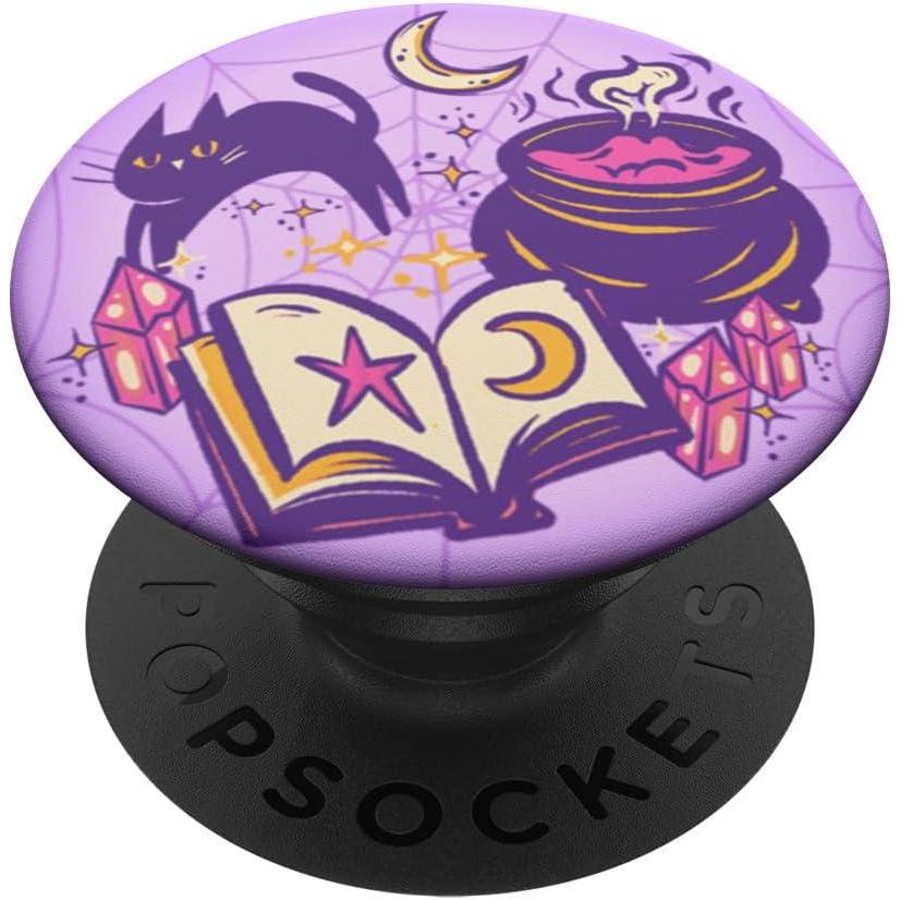 imagePopSockets Phone Grip Halloween Purple Brew PopSockets PopGrip for MagSafeAdhesive PopGrip