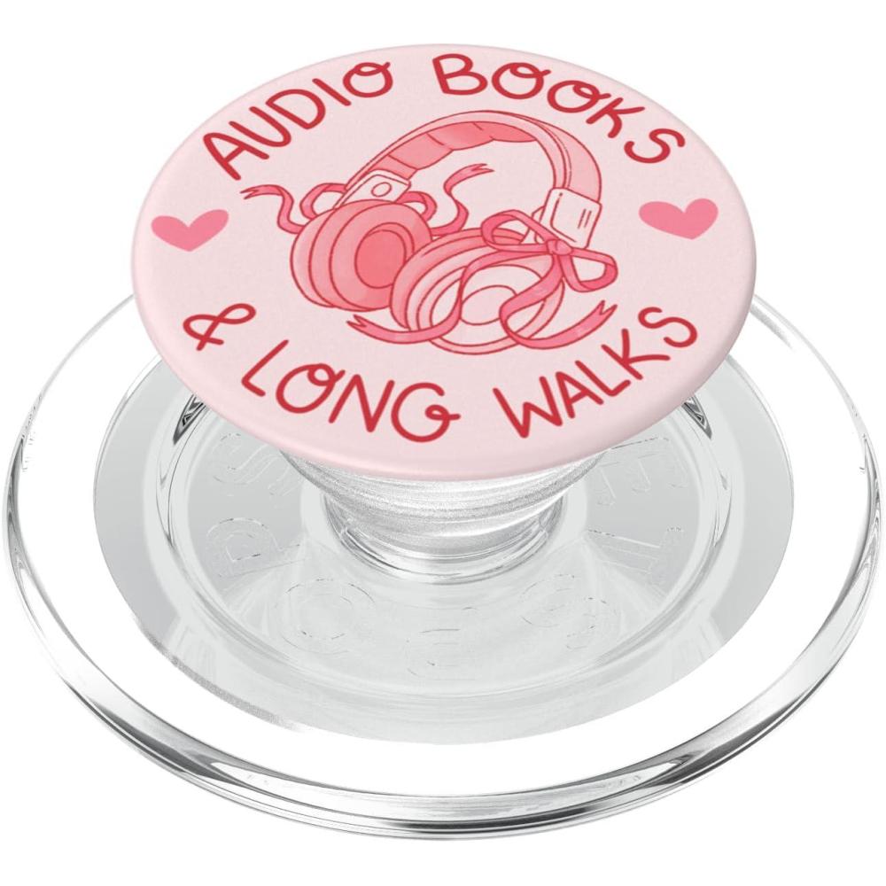 imagePopSockets Phone Grip amp Stand  Audiobooks amp Long Walks PopSockets PopGrip for MagSafeMagnetic PopGrip