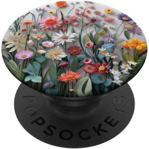 Mixed Flower Bouquet Floral Pattern PopSockets PopGrip for MagSafe(Adhesive PopGrip)