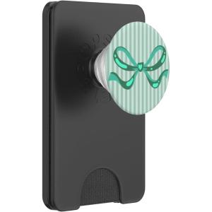 PopSockets Bow Phone Grip – Bow Wallpaper Mint PopSockets PopGrip for MagSafe(Magnetic PopWallet)