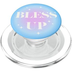 PopSockets Funny Phone Grip – Bless Up PopSockets PopGrip for MagSafe(Magnetic PopGrip)